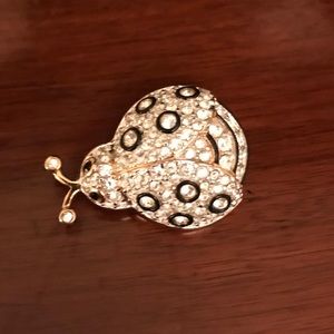 Swarovski Ladybug Pin